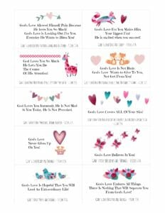 God's Girls Love Notes Scripture Cards Like Minded Musings