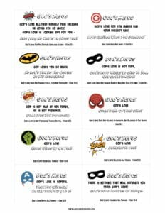 God's Heros Love Notes Valentines Cards