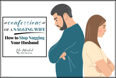 Illustration of a woman and man with crossed arms, representing relationship issues. Confessions of a Nagging Wife How to Stop Nagging Your Husband Featured