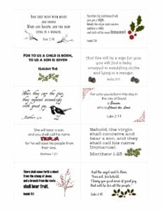 {click image to download} 20 FREE Christ-Focused Christmas Scripture Cards