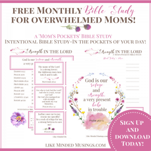 Intentional Bible Study-In the pockets of your day Like Minded Musings