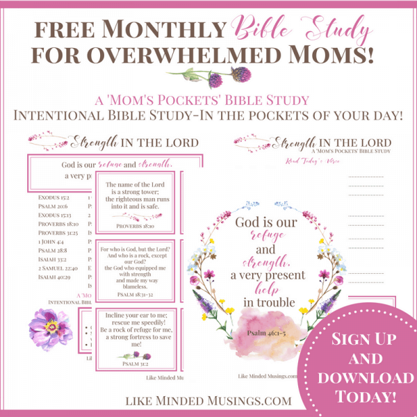 Intentional Bible Study for Overwhelmed Moms - FREE Monthly Printables ...