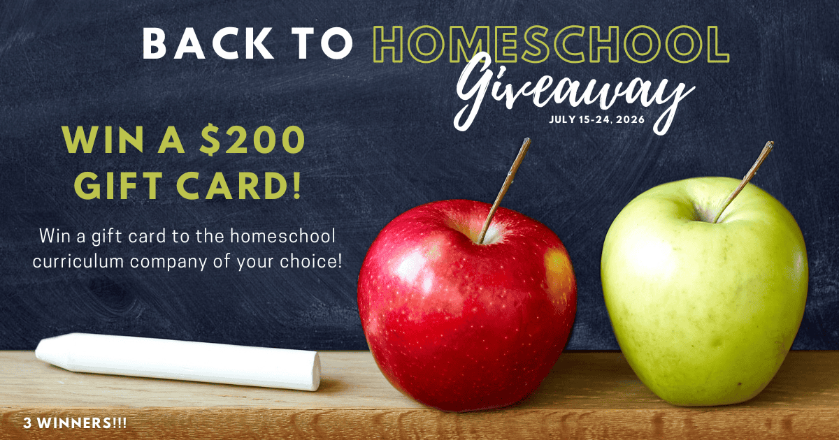 2026 Back to Homeschool Giveaway