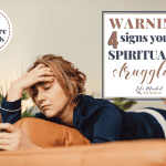 woman on phone stressed out struggling spiritually and doesn't know why
