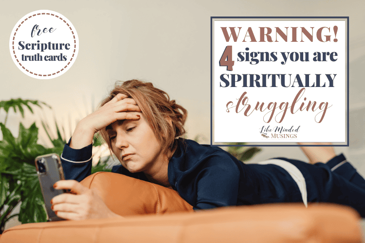 woman on phone stressed out struggling spiritually and doesn't know why